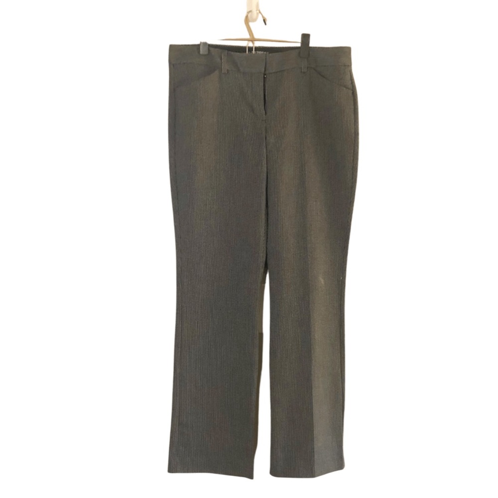 Express Editor Light Plaid Bootcut Pants